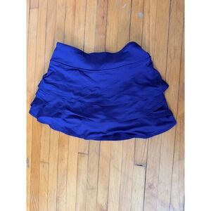 Royal Blue Tiered Ruffle Athletic Skort Tennis Golf Skirt with Built-in Shorts
